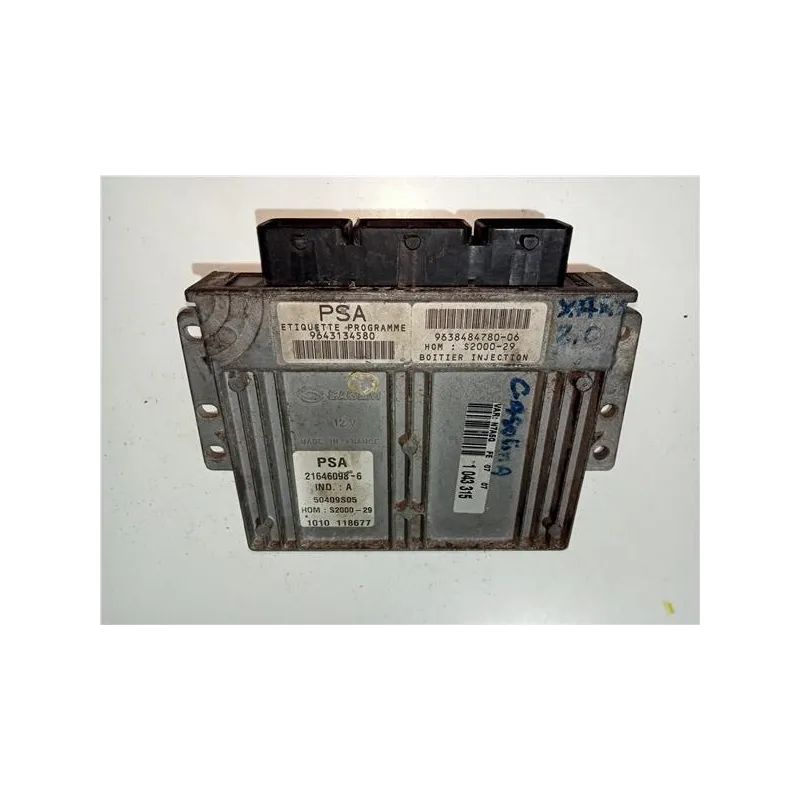 Recambio de centralita inyeccion para citroën xantia berlina (1998) 2.0 hdi 90 referencia OEM IAM 9643134580  
