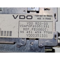 Recambio de sistema audio / radio cd para peugeot 307 (3a/c) 2.0 hdi 90 referencia OEM IAM 964514597700  