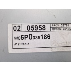 Recambio de sistema audio / radio cd para seat altea (5p1)(03.2004) 1.6 tdi referencia OEM IAM 5P0035186  