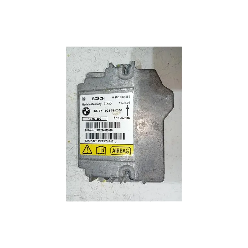 Recambio de centralita airbag para bmw serie z8 (e52)(2000) referencia OEM IAM 0285010255  