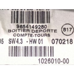 Recambio de pantalla multifuncion para citroën c4 berlina 16v referencia OEM IAM 9654149280  