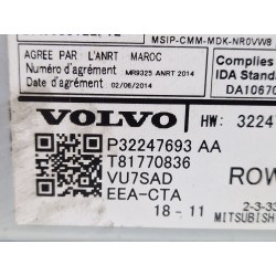 Recambio de sistema audio / radio cd para volvo xc40 (536) t3 referencia OEM IAM P32247693AA  