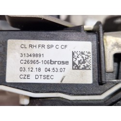 Recambio de cerradura puerta delantera derecha para volvo xc40 (536) t3 referencia OEM IAM 31349891  