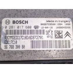 Recambio de centralita inyeccion para citroën c3 ii (sc_) 1.6 hdi referencia OEM IAM 0281017600  
