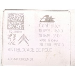 Recambio de nucleo abs para citroën c3 ii (sc_) 1.6 hdi referencia OEM IAM 10091511603  