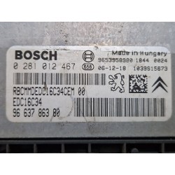 Recambio de centralita inyeccion para peugeot 207/207+ (wa_, wc_) 1.6 hdi referencia OEM IAM 0281012467  