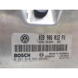 Recambio de centralita inyeccion para seat toledo ii (1m2) 1.9 tdi referencia OEM IAM 038906015FK  