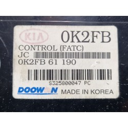 Recambio de mando climatizador para kia carens (rs)(2003) 2.0 crdi referencia OEM IAM 0K2FB61190  