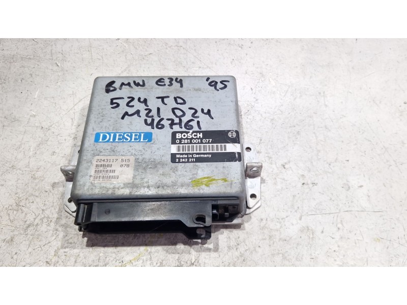 Recambio de centralita inyeccion para bmw 5 (e34) 524 td referencia OEM IAM 0281001077  