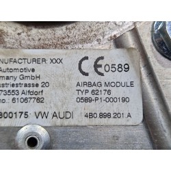 Recambio de airbag volante para audi a4 b5 (8d2) 1.9 tdi referencia OEM IAM 4B0898201A  