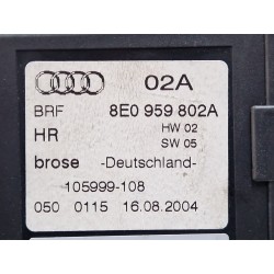 Recambio de motor elevalunas trasero derecho para audi a4 b6 (8e2) 1.9 tdi referencia OEM IAM 8E0959802A  