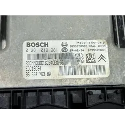 Recambio de centralita inyeccion para citroën c4 picasso (2007) 1.6 hdi referencia OEM IAM 0281012981 9663476380  
