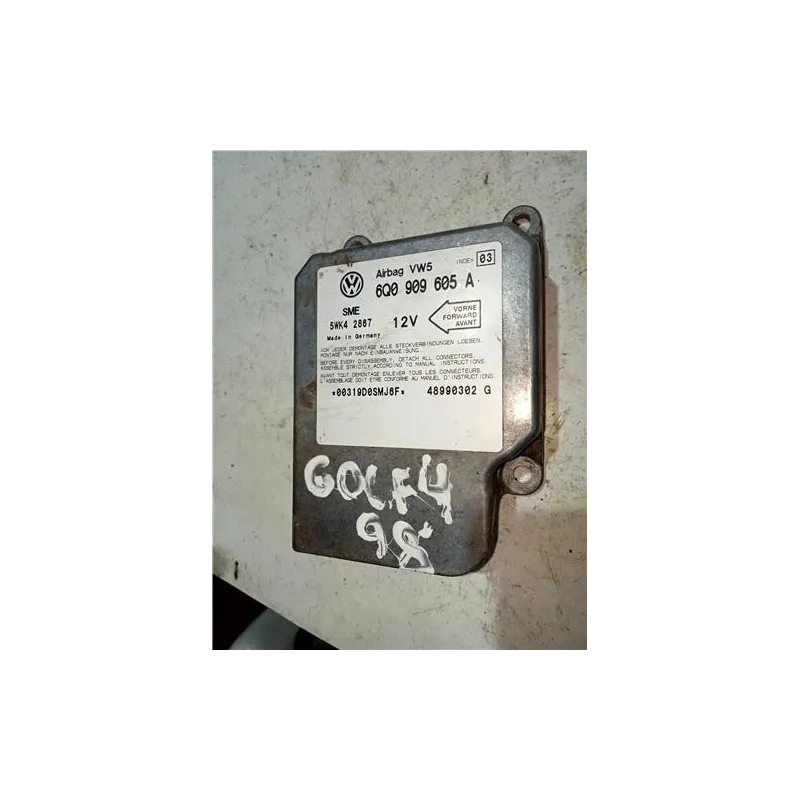 Recambio de centralita airbag para volkswagen golf iv berlina (1j1)(1997) 1.6 16v referencia OEM IAM 6Q0909605A  