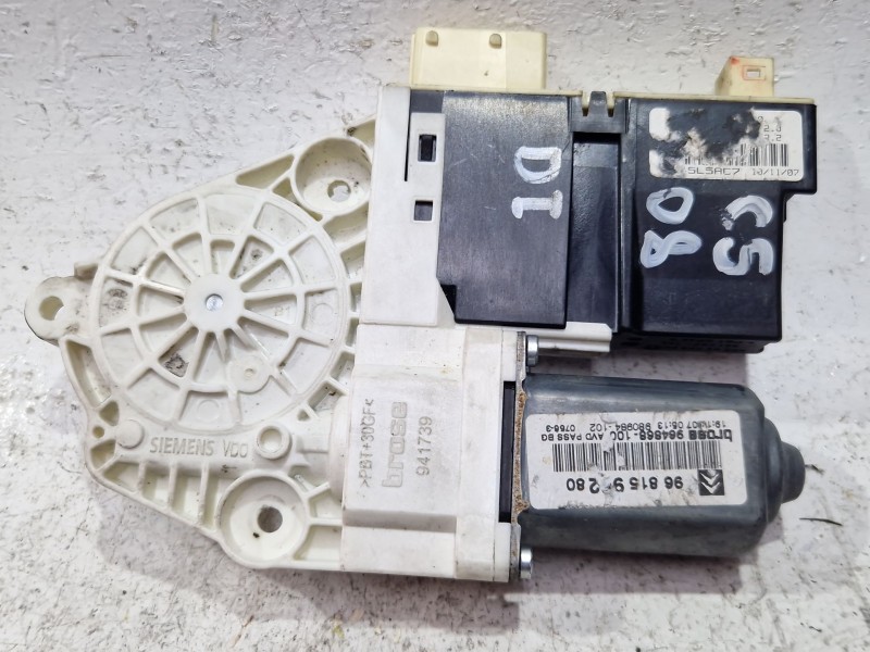 Recambio de motor elevalunas delantero izquierdo para citroën c5 berlina exclusive cat rhr referencia OEM IAM 968159628  