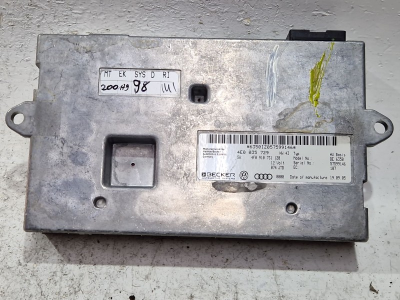 Recambio de modulo electronico para audi a6 c6 (4f2) 2.7 tdi referencia OEM IAM 4E0035729  