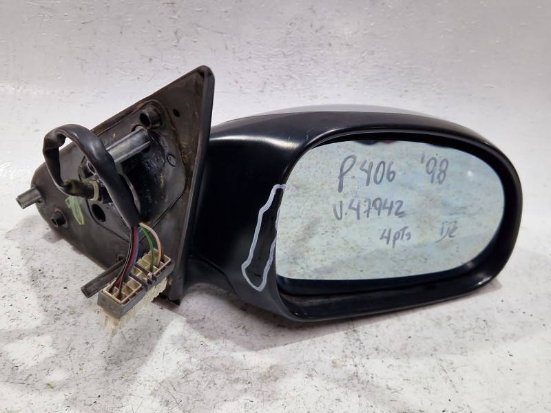 Recambio de retrovisor derecho para peugeot 406 (8b) 2.1 td 12v referencia OEM IAM 96283370  