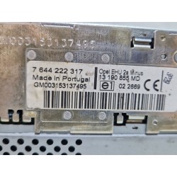 Recambio de sistema audio / radio cd para opel meriva a monospace (x03) 1.3 cdti (e75) referencia OEM IAM 7644222317  