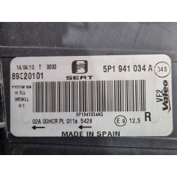 Recambio de faro delantero derecho para seat altea (5p1)(03.2004) 1.6 tdi referencia OEM IAM 5P1941034A  