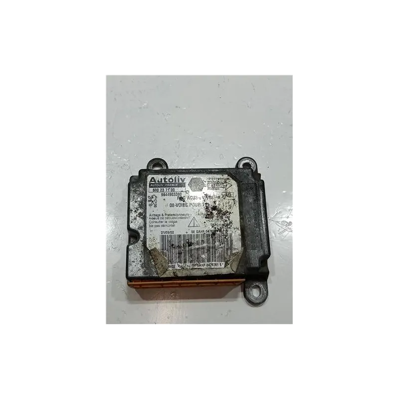 Recambio de centralita airbag para peugeot 206 (1998) 1.4 hdi eco 70 referencia OEM IAM 600237100  