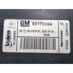 Recambio de faro delantero izquierdo para opel meriva (2003) 1.7 cdti referencia OEM IAM 93175364  