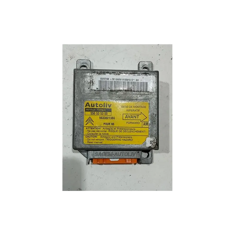 Recambio de centralita airbag para citroën xsara berlina (1997) 1.9 td referencia OEM IAM 550535300  