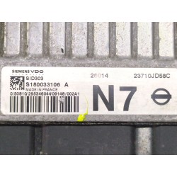 Recambio de centralita inyeccion para nissan qashqai 1.5 dci tekna 4x2 referencia OEM IAM S180033106A  