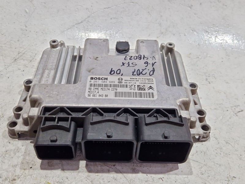 Recambio de centralita inyeccion para peugeot 207/207+ (wa_, wc_) 1.6 16v turbo referencia OEM IAM 9666104380  