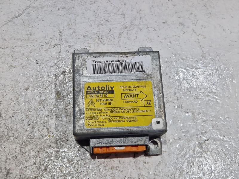 Recambio de centralita airbag para citroën xsara (n1) 1.9 td referencia OEM IAM 9631950680  