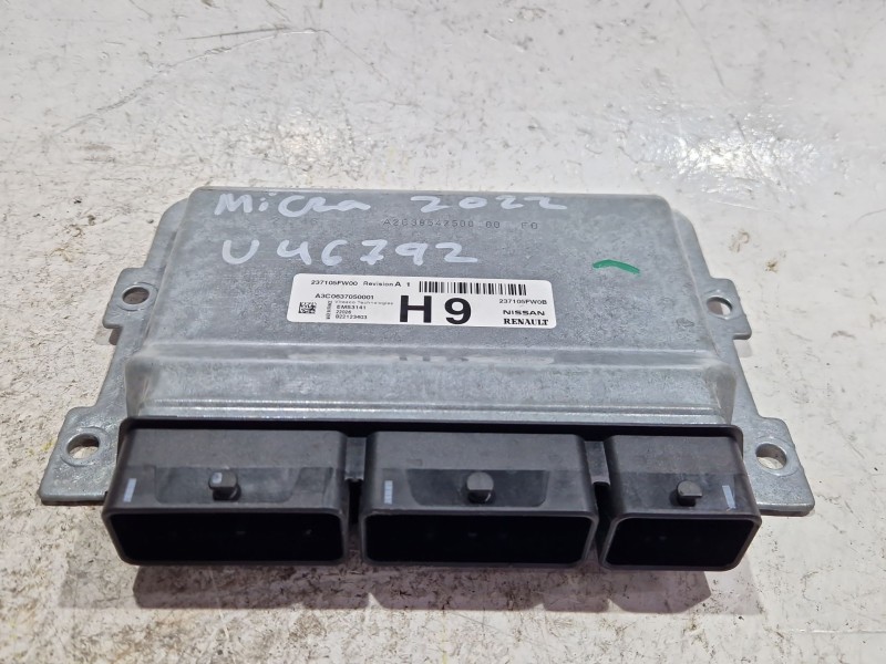 Recambio de centralita inyeccion para nissan micra v (k14) 1.0 ig-t referencia OEM IAM 237105FW00  