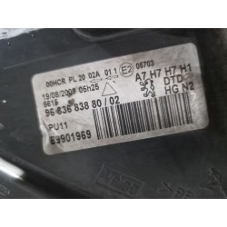 Recambio de faro delantero derecho para peugeot 207/207+ (wa_, wc_) 1.6 16v turbo referencia OEM IAM 9683683880  