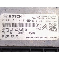 Recambio de centralita inyeccion para peugeot bipper (aa_) 1.4 hdi referencia OEM IAM 0281014444  
