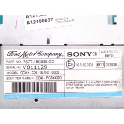 Recambio de sistema audio / radio cd para ford mondeo iv (ba7) 1.8 tdci referencia OEM IAM 7S7T18C939DD  