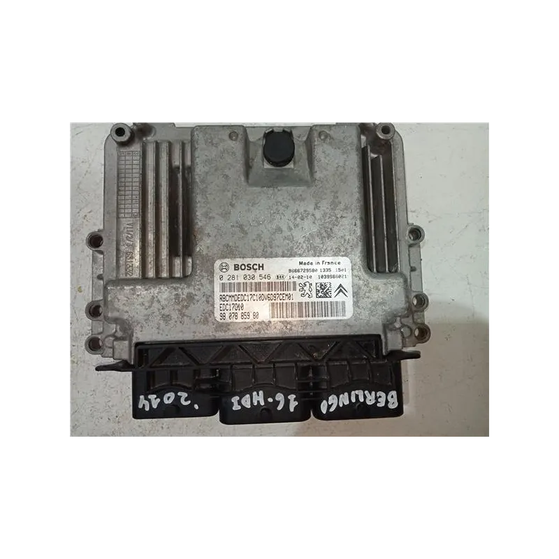 Recambio de centralita inyeccion para citroën berlingo combi (2008) 1.6 hdi 90 referencia OEM IAM 0281030546 EDC17C10  