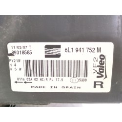 Recambio de faro delantero derecho para seat ibiza iii (6l1) 1.9 sdi referencia OEM IAM 6L1941752M  