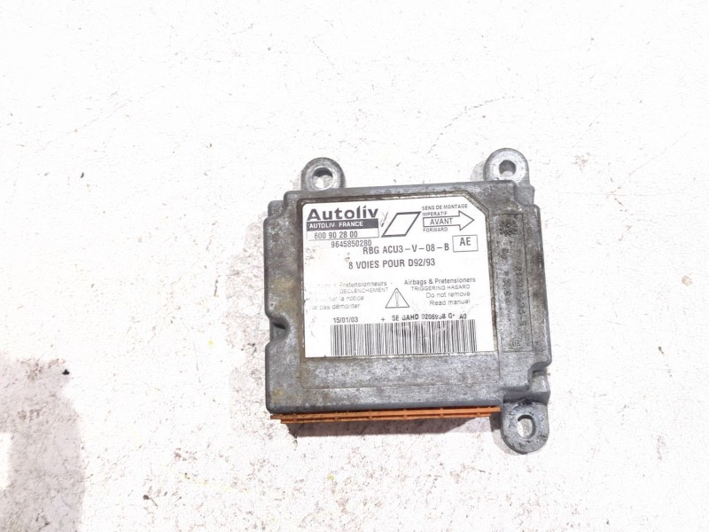 Recambio de centralita airbag para peugeot 406 (8b) 2.0 hdi 110 referencia OEM IAM 600902800  