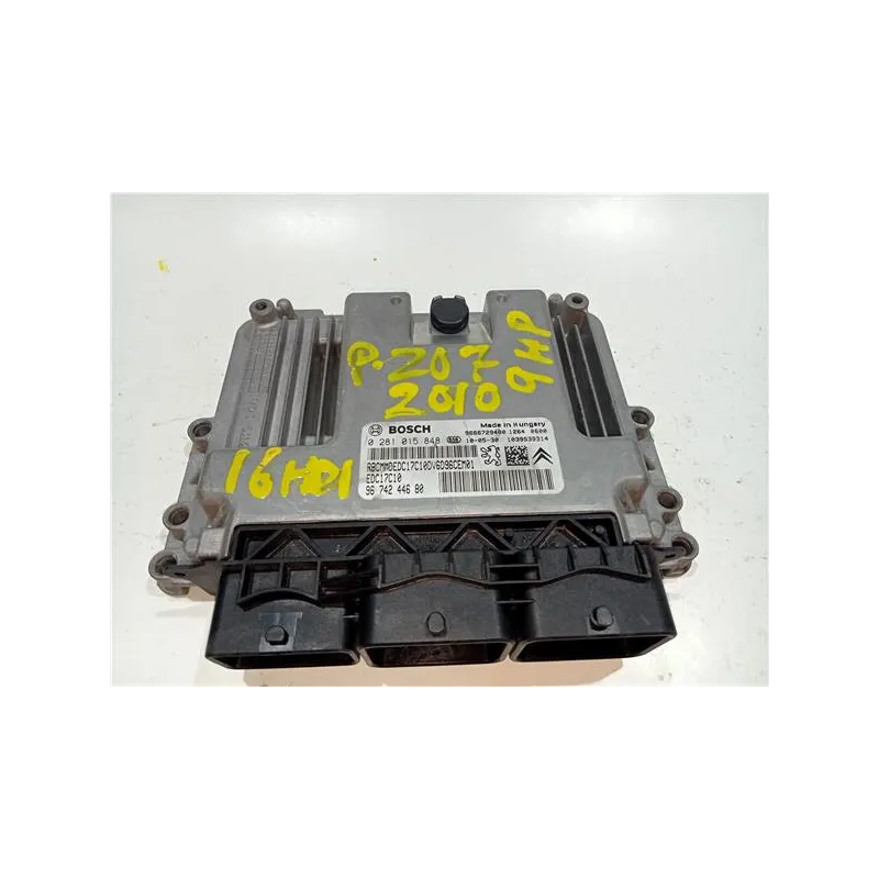Recambio de centralita inyeccion para peugeot 207 sw (2007) 1.6 hdi referencia OEM IAM 0281015848  