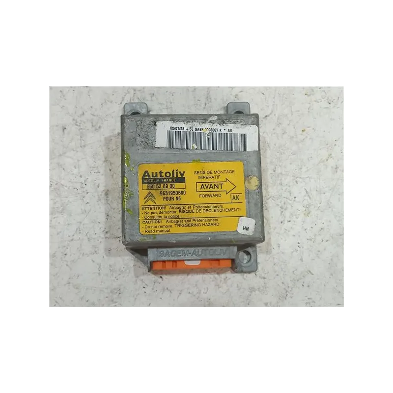 Recambio de centralita airbag para citroën xsara berlina (1997) 1.9 td referencia OEM IAM 550538900  