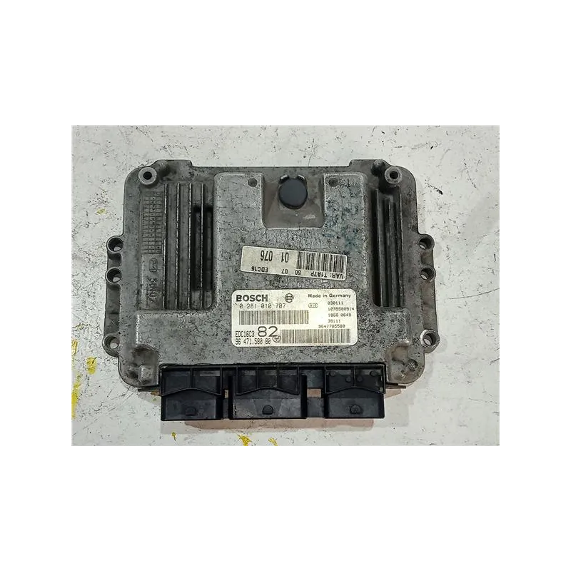 Recambio de centralita inyeccion para peugeot 206 (1998) 1.4 hdi eco 70 referencia OEM IAM 0281010707 EDC16C382  