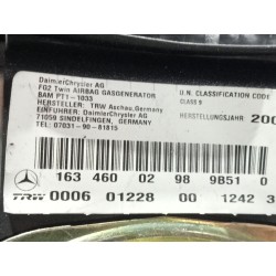 Recambio de airbag volante para mercedes-benz clase m (w163) ml 400 cdi (163.128) referencia OEM IAM 1634600298  