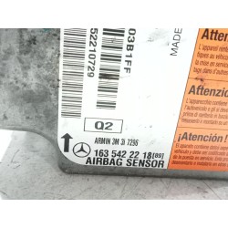 Recambio de centralita airbag para mercedes-benz clase m (w163) ml 400 cdi (163.128) referencia OEM IAM 1635422218  