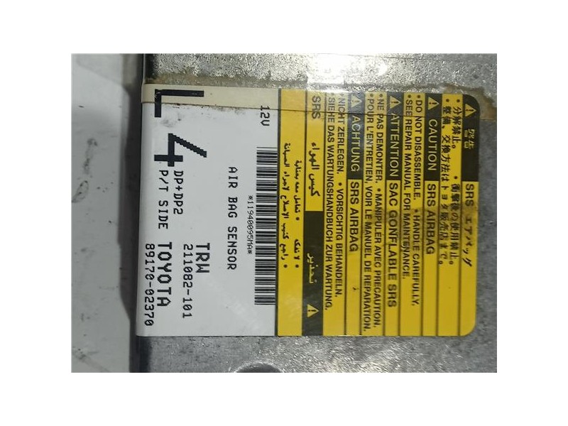 Recambio de centralita airbag para toyota corolla (e12)(2002) 2.0 d-4d referencia OEM IAM 211082 101  