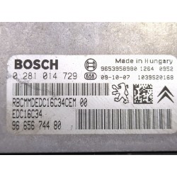 Recambio de centralita inyeccion para citroën c4 picasso i monospace (ud_) 1.6 hdi referencia OEM IAM 0281014729  