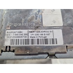 Recambio de sistema audio / radio cd para seat leon (1p1) 1.9 tdi referencia OEM IAM 1P1035186B  