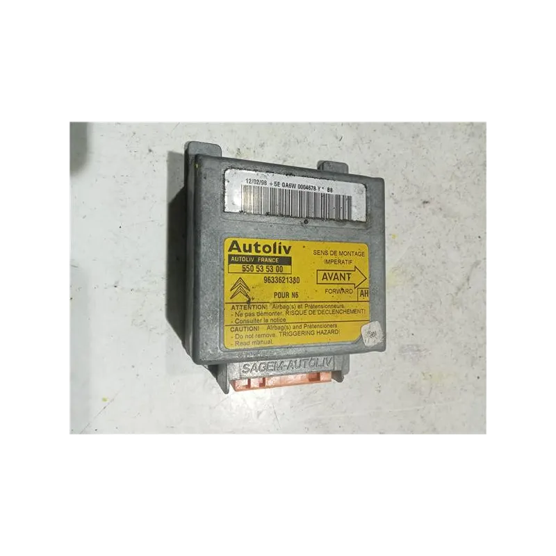 Recambio de centralita airbag para citroën xsara berlina (1997) 1.9 td referencia OEM IAM 550535300  