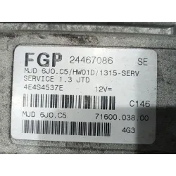 Recambio de centralita inyeccion para opel agila (2000) 1.3 cdti referencia OEM IAM 24467086  