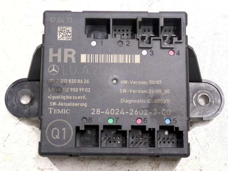 Recambio de modulo electronico para mercedes-benz clase glk (x204) 200 cdi (204.901) referencia OEM IAM A2129004006  