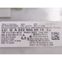 Recambio de modulo electronico para mercedes-benz glc (x253) 300 e 4-matic (253.953) referencia OEM IAM A2229009915  