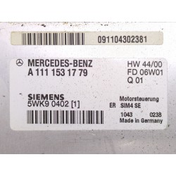Recambio de centralita inyeccion para mercedes-benz clase c coupé (cl203) c 180 (203.735) referencia OEM IAM A1111531779  