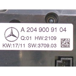 Recambio de mando climatizador para mercedes-benz clase glk (x204) 200 cdi (204.901) referencia OEM IAM A2049009104  