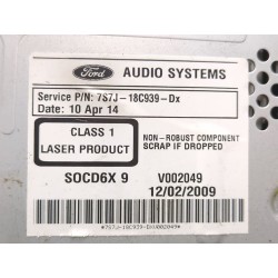 Recambio de sistema audio / radio cd para ford mondeo iv (ba7) 1.8 tdci referencia OEM IAM 7S7J18C939  